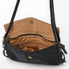ADBG1606 American Darling Western Genuine Leather Hand-Tooled Crossbody Hand Bag with Fringe Design