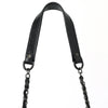 ADBGZ903A Black Hand-Tooled Genuine Leather Crossbody Bag with Chain Strap