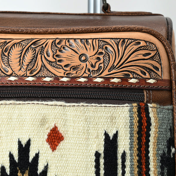 ADBG1613 American Darling Western Leather Travel Case with Hand-Tooled Craftsmanship & Premium Detailing