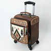 ADBG1613 American Darling Western Leather Travel Case with Hand-Tooled Craftsmanship & Premium Detailing