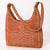 ADBG1617 American Darling Western Genuine Suede Leather Hobo Bag with Craftsmanship & Boot Stitch Detailing