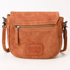 ADBG1622 American Darling Western Suede Genuine Leather Crossbody Bag with Craftsmanship Handcrafted Design