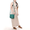 ADBG1622 American Darling Western Suede Genuine Leather Crossbody Bag with Craftsmanship Handcrafted Design