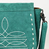 ADBG1622 American Darling Western Suede Genuine Leather Crossbody Bag with Craftsmanship Handcrafted Design