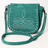 ADBG1622 American Darling Western Suede Genuine Leather Crossbody Bag with Craftsmanship Handcrafted Design