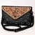 ADBG1623A American Darling Black Western Genuine Suede Leather Envelop Bag with Hand-Tooled Detailing