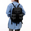 ADBG1624A American Dalring Western Genuine Suede Leather Backpack Bag with Hand-Stitched Artisan Detailing