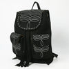 ADBG1624A American Dalring Western Genuine Suede Leather Backpack Bag with Hand-Stitched Artisan Detailing