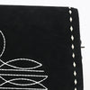 ADBG1626A American Darling Black Genuine Suede Western Leather Crossbody Bag with Buck Stitch & Boot-Stitched Detailing