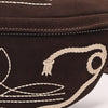 ADBGA668 American Darling Genuine Leather Fanny Pack with Boot Stitch Embroidery