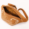 ADBGA668 American Darling Genuine Leather Fanny Pack with Boot Stitch Embroidery