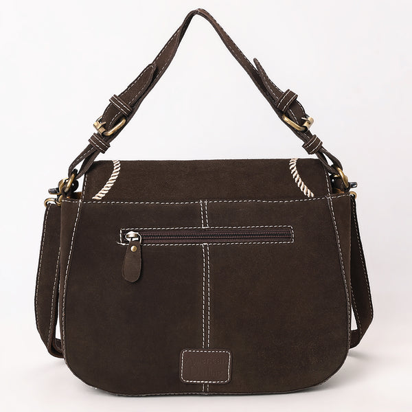 ADBGA670 American Darling Genuine suede Western Crossbody Bag with Embroidery
