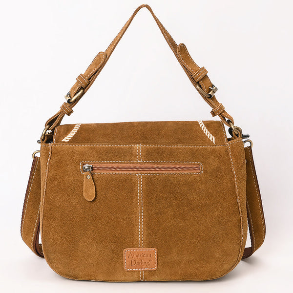 ADBGA670 American Darling Genuine suede Western Crossbody Bag with Embroidery