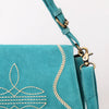 ADBGA670 American Darling Genuine suede Western Crossbody Bag with Embroidery