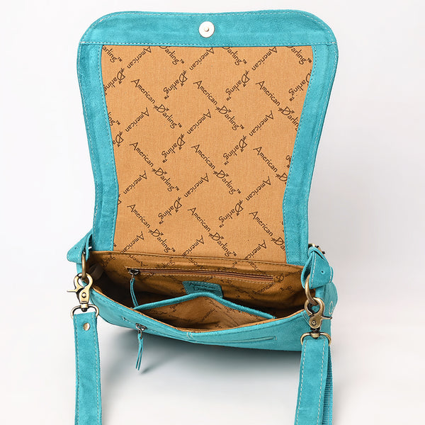 ADBGA670 American Darling Genuine suede Western Crossbody Bag with Embroidery