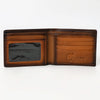 OHM120A Genuine Western Leather Bifold Wallet