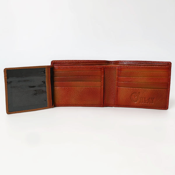 LC-OHM120C Genuine Western Leather Bifold Wallet