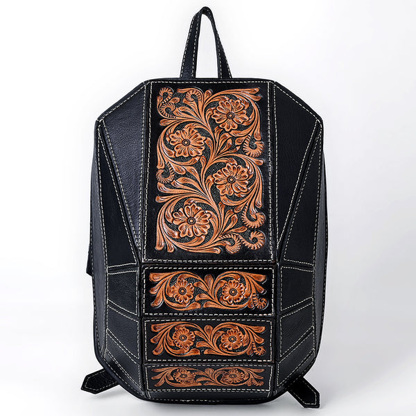 ADBGA680 American Darling Hand Tooled Floral Carved Genuine Leather Backpack