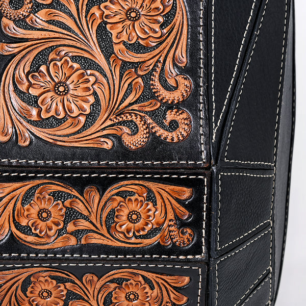 ADBGA680 American Darling Hand Tooled Floral Carved Genuine Leather Backpack