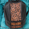 ADBGA680 American Darling Hand Tooled Floral Carved Genuine Leather Backpack