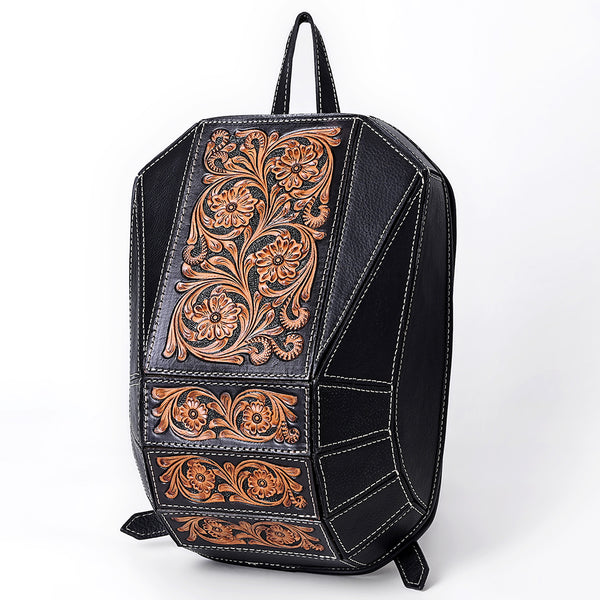 ADBGA680 American Darling Hand Tooled Floral Carved Genuine Leather Backpack