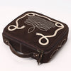 ADBGA681 Genuine suede Jewelry Case with Western Rope Embroidery