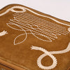 ADBGA681 Genuine suede Jewelry Case with Western Rope Embroidery