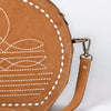 ADBGA682 American Darling Boot Stitched Genuine Suede Western Leather Canteen Bag