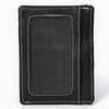 ADCCM108A Black Leather Vertical ID Card Holder - Sleek & Functional
