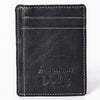 ADCCM108A Black Leather Vertical ID Card Holder - Sleek & Functional