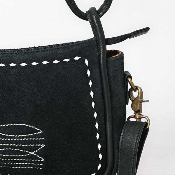ADBGM528 Crossbody Genuine Suede Leather Women Bag