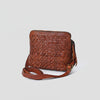 SWM116 Bronzello - Woven Leather Cross Body