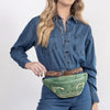 ADBGA668 American Darling Genuine Leather Fanny Pack with Boot Stitch Embroidery