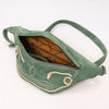 ADBGA668 American Darling Genuine Leather Fanny Pack with Boot Stitch Embroidery