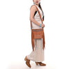 ADBG1651 American Darling Western Genuine Suede Leather Hand-Tooled Crossbody Bag with Fringe Handcrafted Genuine Design