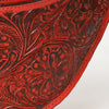 ADBGZ829 Hand-Tooled Leather Western Belt Bag - Floral Fanny Pack with Adjustable Strap