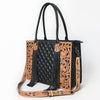 ADBG1690 American Darling Cowhide & Hand-Tooled Leather Tote | Fringe Shoulder Bag