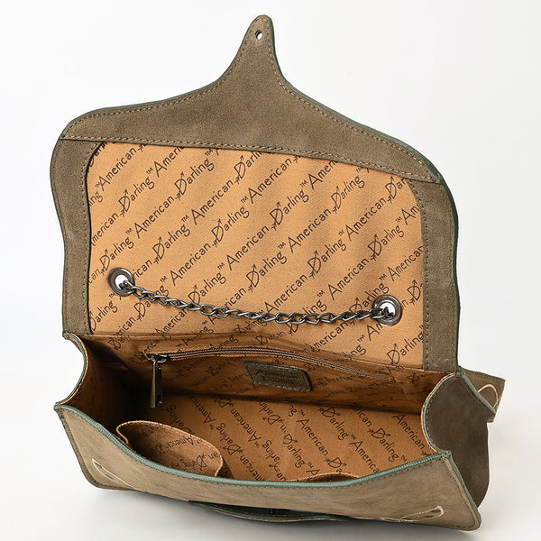 ADBGZX104 Crossbody Western Genuine suede Leather women bag