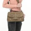 ADBGZX104 Crossbody Western Genuine suede Leather women bag