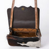 ADBG1691 American Darling Hair-On Cowhide Small Crossbody | Western Boot Stitched