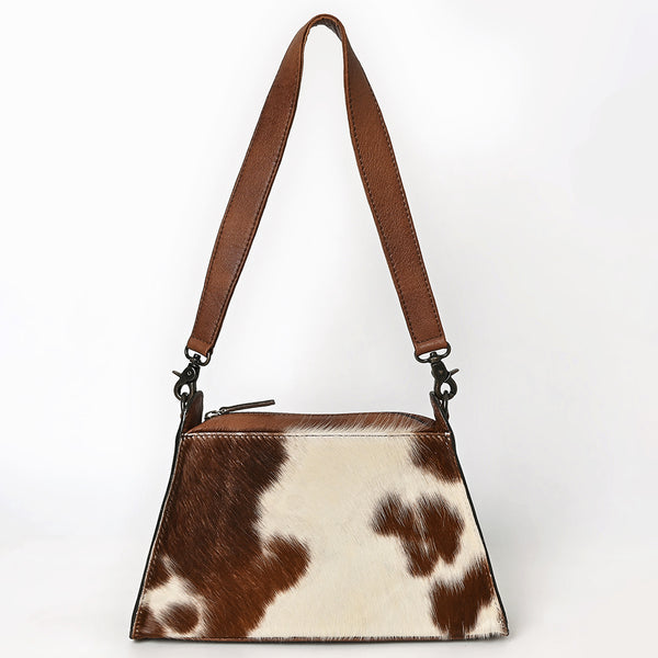 ADBG1698 American Darling Cowhide Shoulder Bag | Hand-Tooled Genuine Leather Turquoise Accent