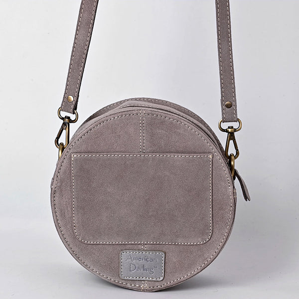 ADBGA620 American Darling Boot Stitched Genuine Suede Leather Canteen Bag