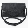 ADBG1709 American Darling Crocodile Embossed Small Crossbody Envelope Flap Purse