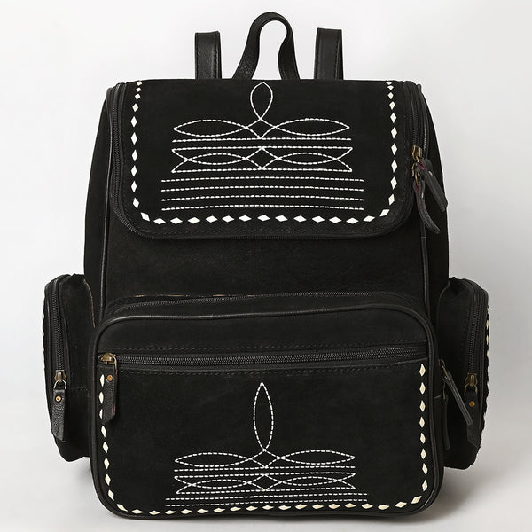 ADBG1710 American Darling Genuine Suede Backpack Bag | Western Boot Stitched Bag