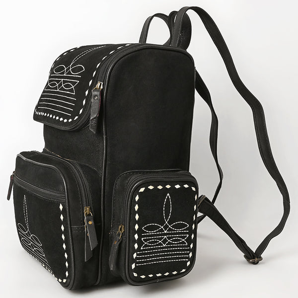 ADBG1710 American Darling Genuine Suede Backpack Bag | Western Boot Stitched Bag