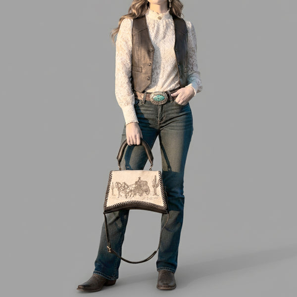 ADBGM591 Crossbody Genuine Western Leather Women Bag