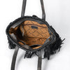 ADBGM606 Tote Bag - Genuine Hair-On Leather Western Fringe Tote with Conchos