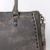 ADBGM127 Distressed Leather Tote Bag - Western Whipstitch Handbag with Crossbody Strap
