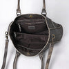ADBGM127 Distressed Leather Tote Bag - Western Whipstitch Handbag with Crossbody Strap