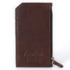 ADCCM115 Hand-Painted Leather Card Holder - Blooming Cactus Art